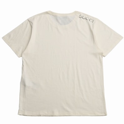 ■未使用品■GUCCI グッチ 半袖Tシャツ サイズL ダメージ加工 クルーネック ヴィンテージロゴ イタリア製 20260609/RA9678