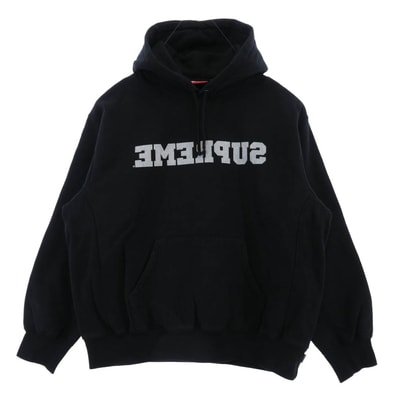 Supreme シュプリーム パーカー 25SS Reverse Hooded Sweatshirt リバース フーデッド スウェットシャツ フーディー パーカー ブラック系 M【中古】