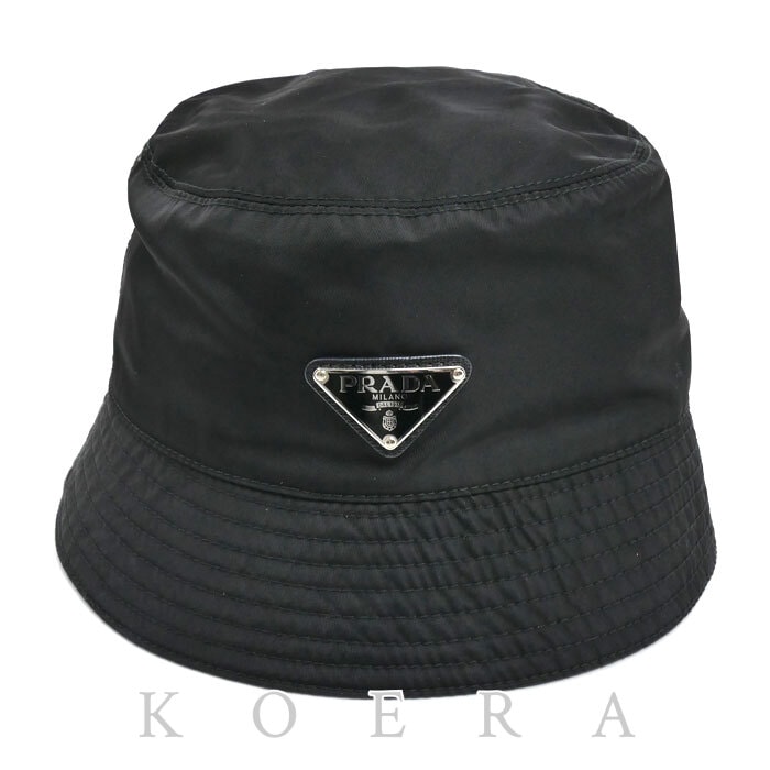 PRADA プラダ Re-Nylon バケットハット ハット ブラック 1HC137_2DMI_F0002 M ユニセックス【中古】