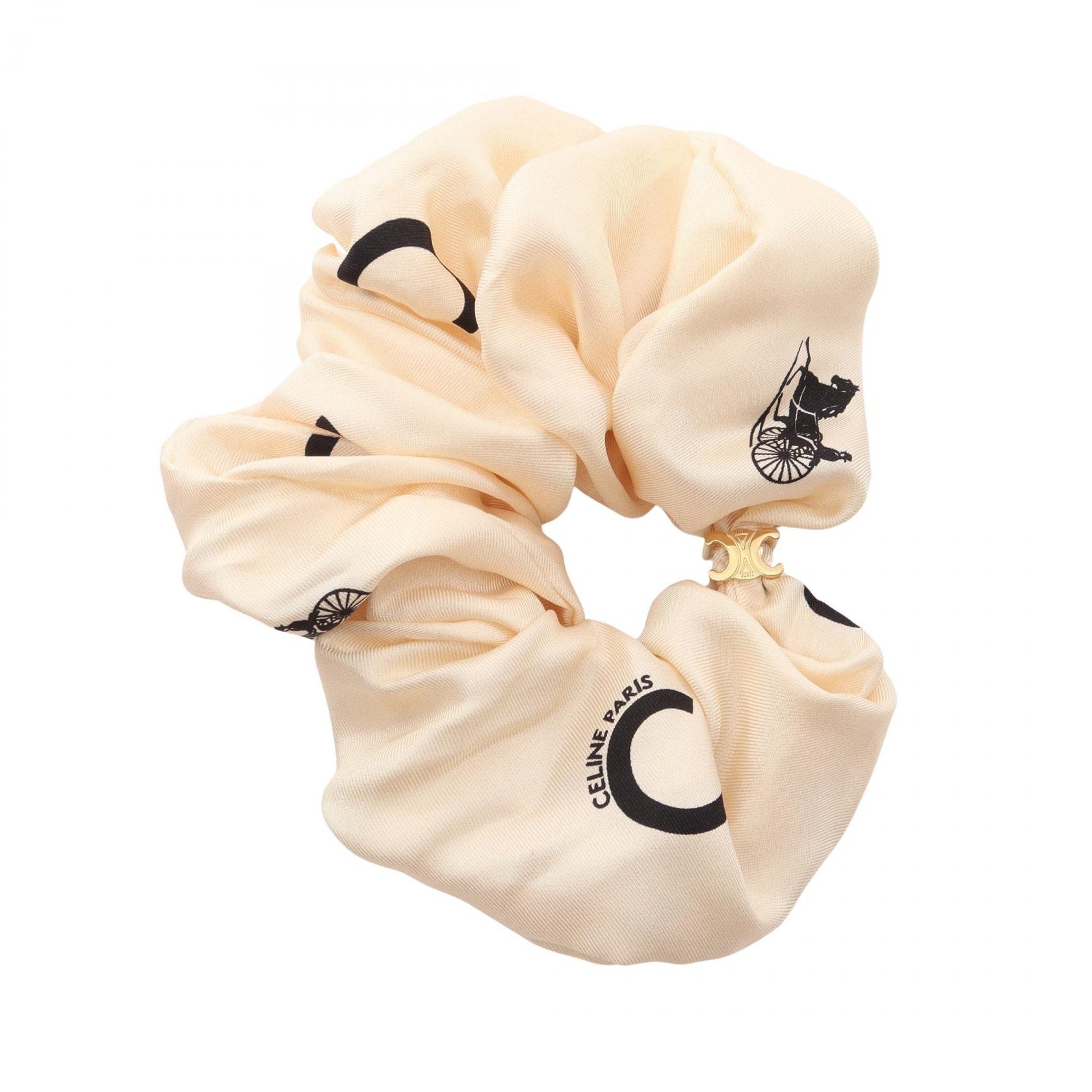 セリーヌ CELINE シュシュ 衣料品 シルク レディース ベージュ系 【中古】