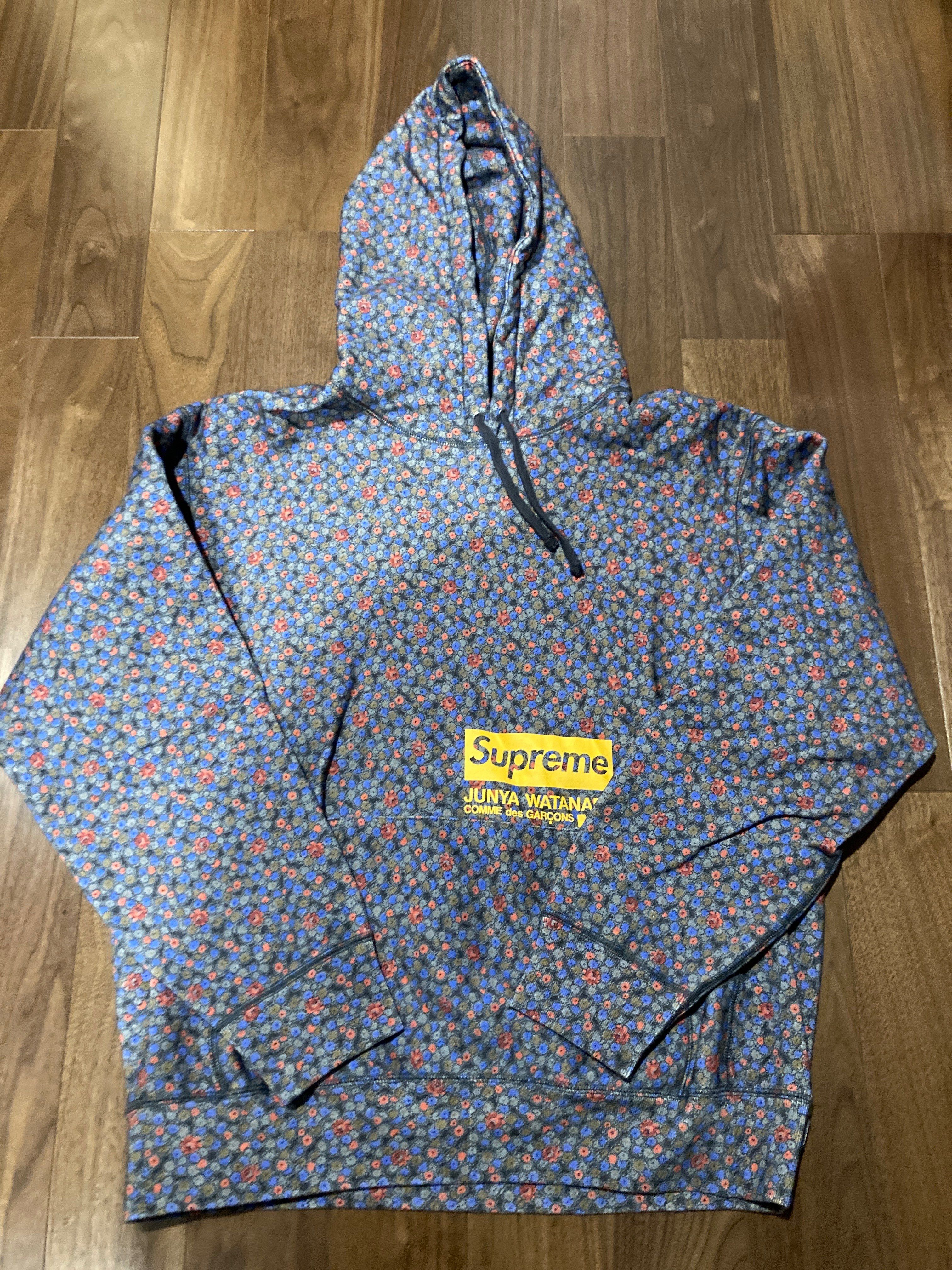 Supreme / JUNYA WATANABE COMME des GARCONS MAN Hooded Sweatshirt "Black Flowers"
