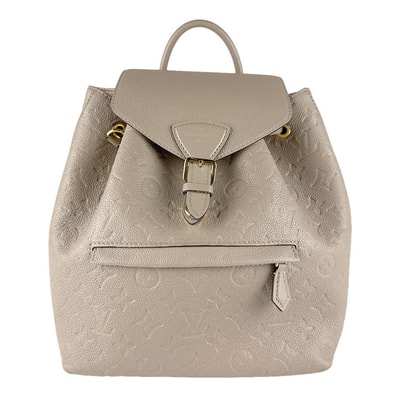 ルイ ヴィトン LOUIS VUITTON リュック モノグラムアンプラント モンスリPM モノグラムアンプラント グレージュ ゴールド レディース M45410【中古】 z8702