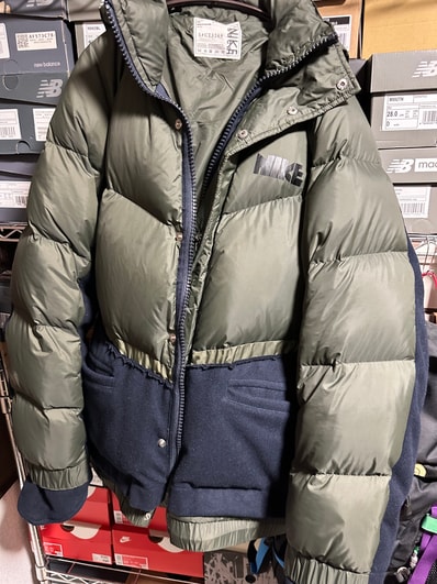 Nike x Sacai Mens Down Parka "Sequoia"