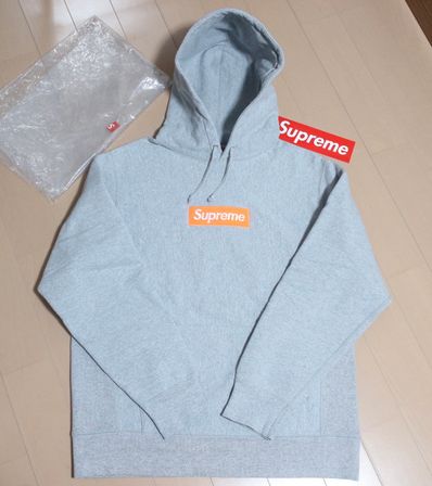 Supreme Box Logo Hooded Sweatshirt "Hether Grey" (17FW)
