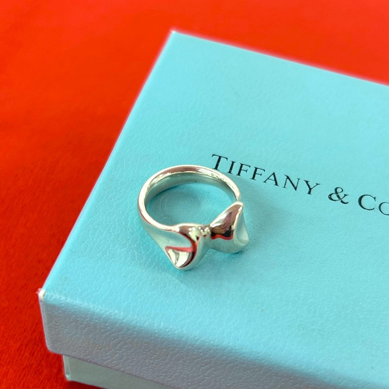 TIFFANY&Co. ティファニー バタフライ モチーフ リング シルバー925 リング・指輪 8号 シルバー
 31631