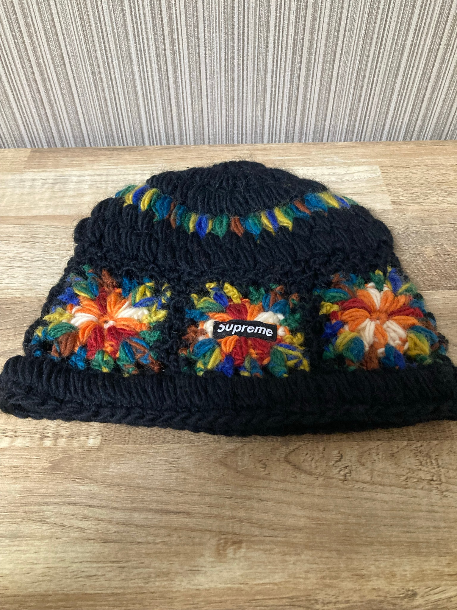 Supreme Crochet Beanie "Black"