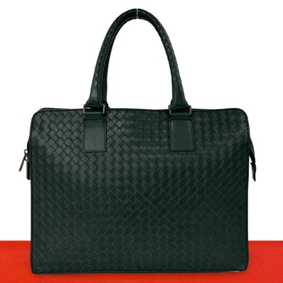 BOTTEGA VENETA ボッテガヴェネタ イントレチャート レザー ビジネスバッグ グリーン
30331