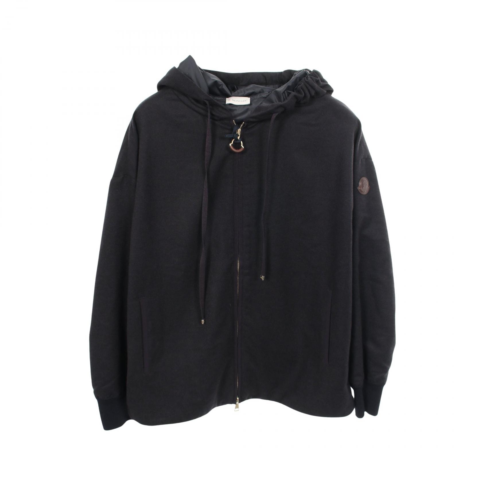 モンクレール MONCLER パーカー 衣料品 トップス ウール ナイロン メンズ ネイビー系 【中古】
