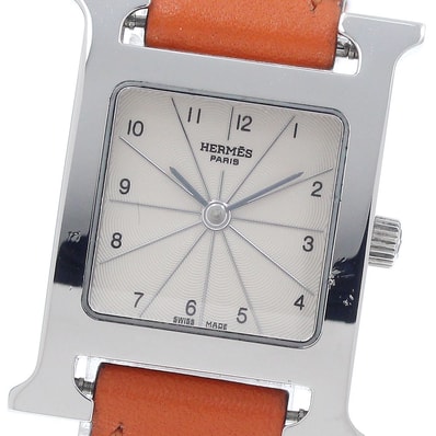 ★箱・保 エルメス Hウォッチ HH1.210 レディース 【中古】