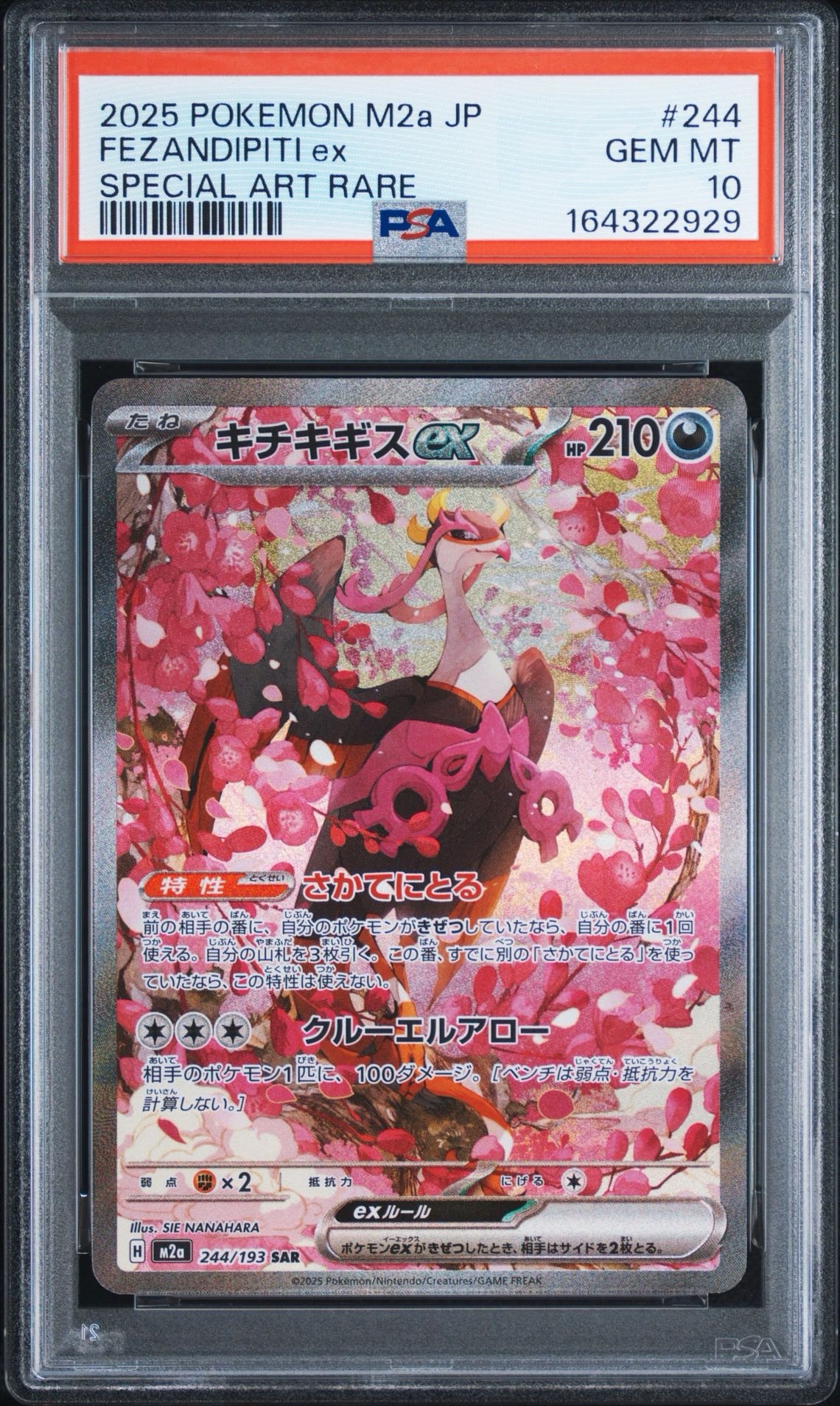 PSA10】キチキギスex SAR [M2a 244/193](ハイクラスパック「MEGA