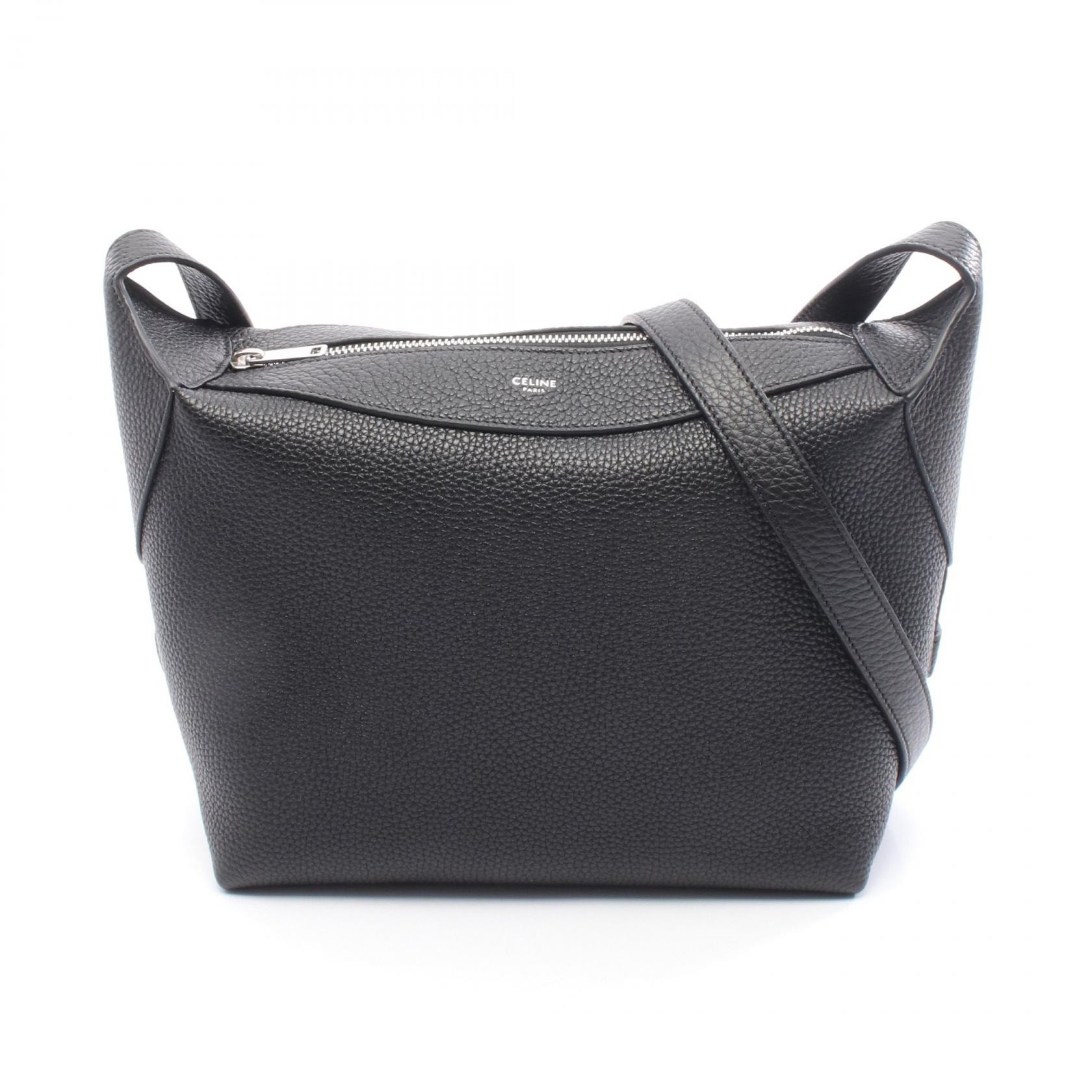 セリーヌ CELINE Harry ハリー ショルダーバッグ バッグ レザー メンズ ブラック系 122333GT738SI 【新品】