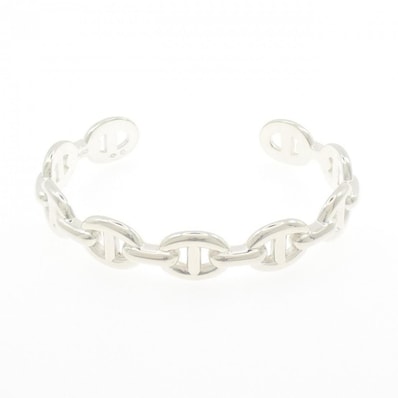 Hermes Chaine D'ancre Enchaine Bracelet Bangle "Silver"