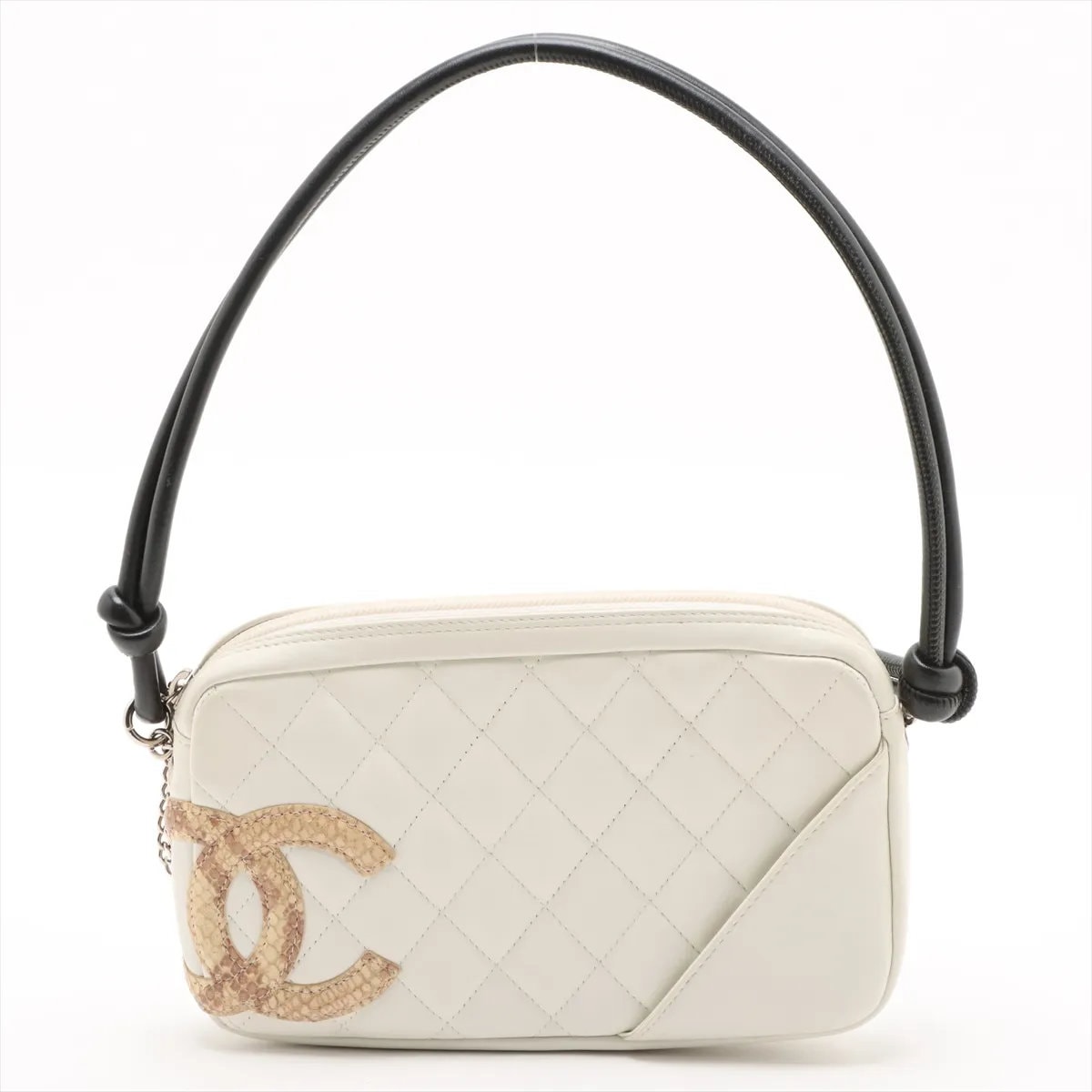 ■美品 シャネル カンボンラムスキン パイソン ココマーク