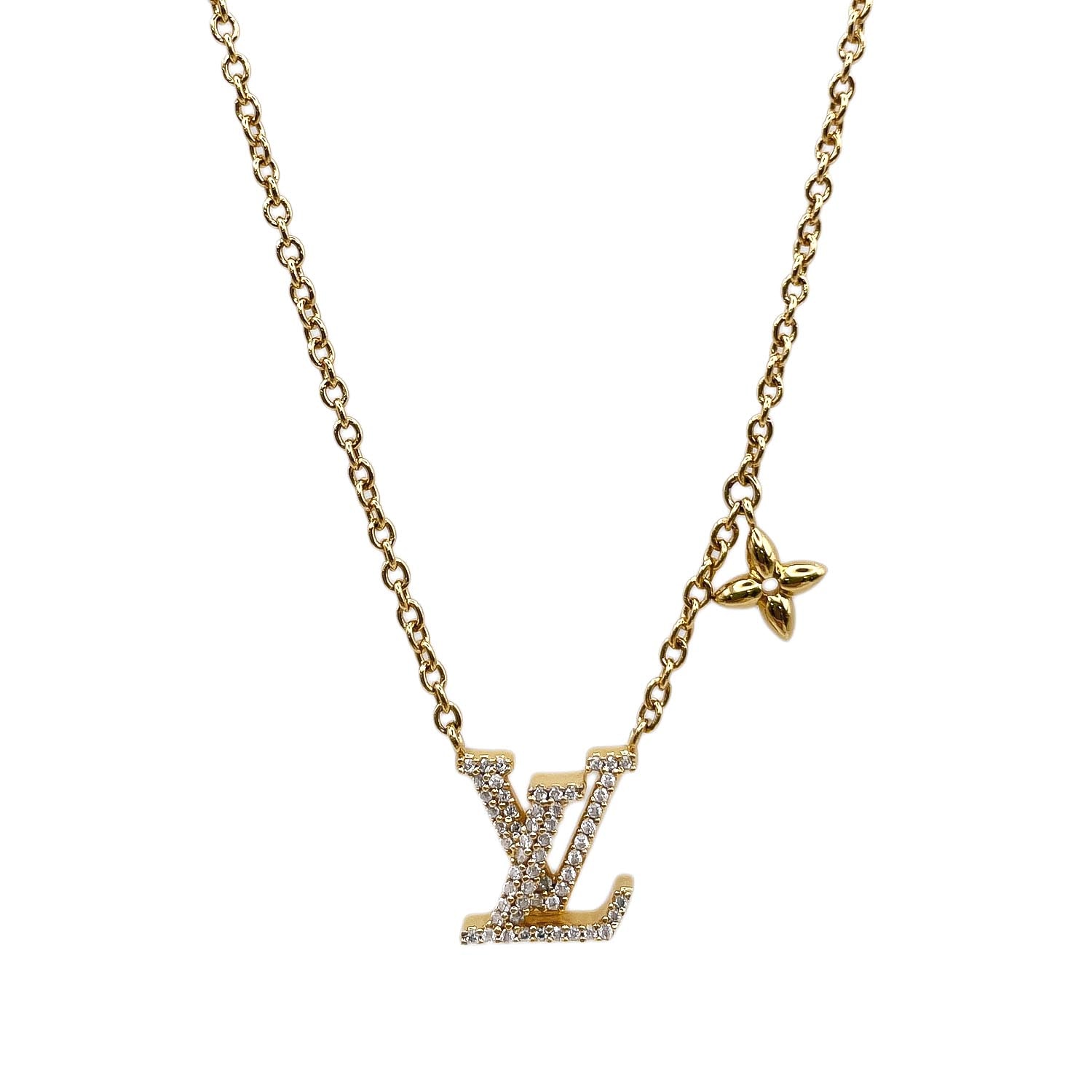 LOUIS VUITTON ルイ・ヴィトン LVアイコニック ネックレス
 メタル ゴールド ユニセックス
 【中古】