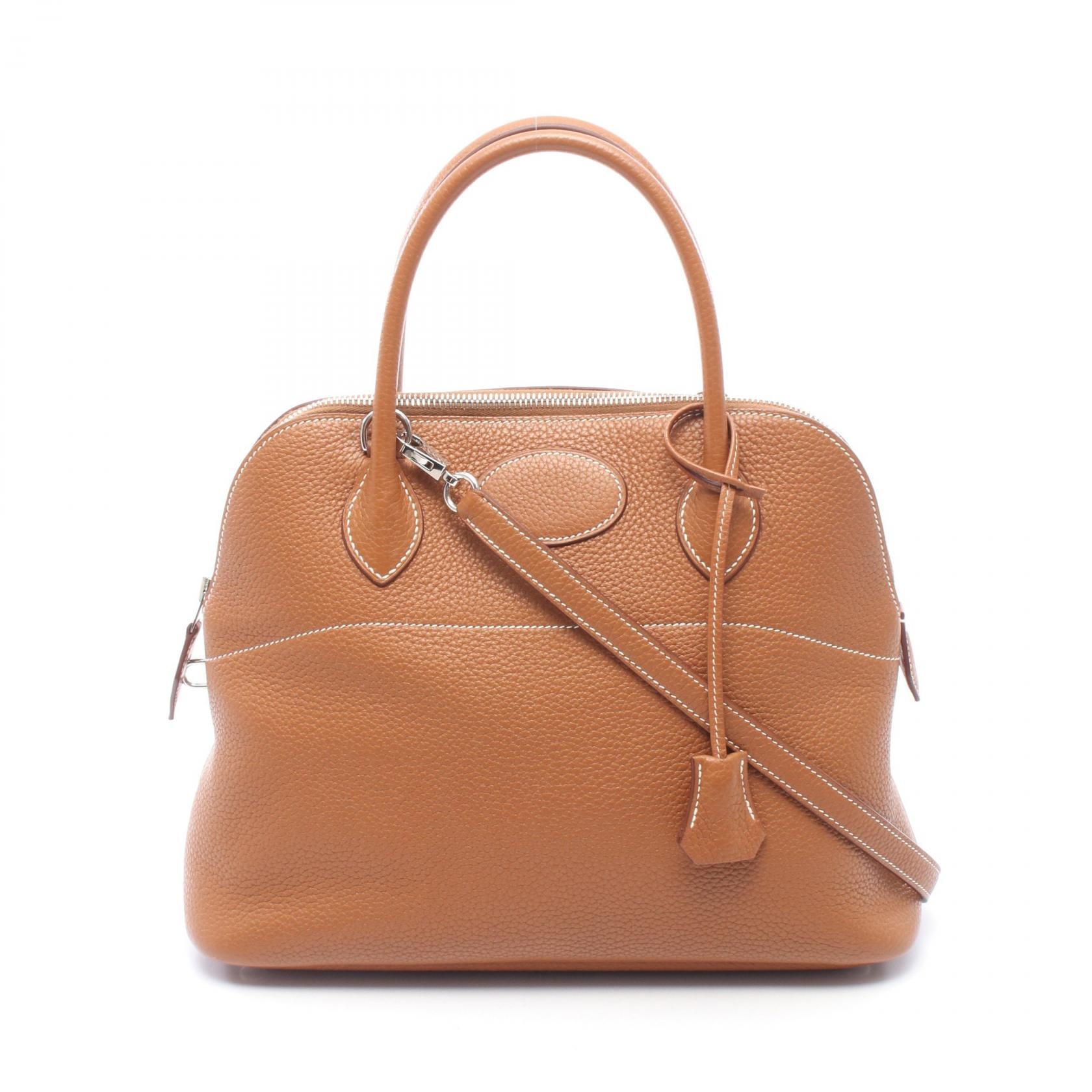 エルメス HERMES ボリード31 2WAY ハンドバッグ バッグ レザー トリヨンクレマンス トリヨンクレマンス ゴールド □R刻印(2014年製造) レディース ゴールド系 【中古】