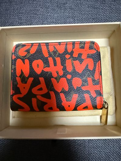 Louis Vuitton Zippy Coin Purse Monogram Graffiti Stephen Sprouse Collection "Orange"