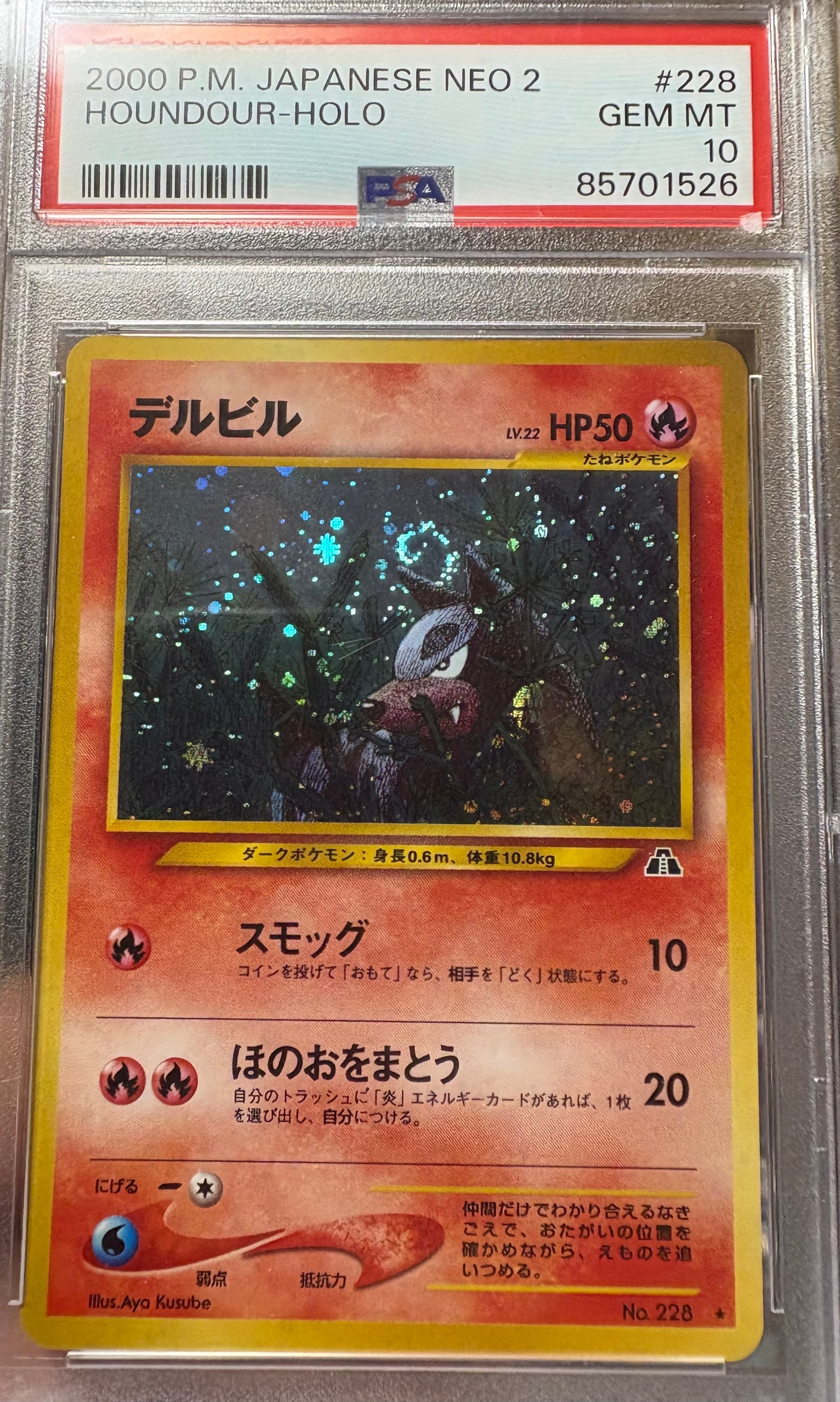 デルビルLV.22 ★ : 旧裏 [neo2 No.228](ポケモンカード★neo 拡張パック「遺跡をこえて...」)