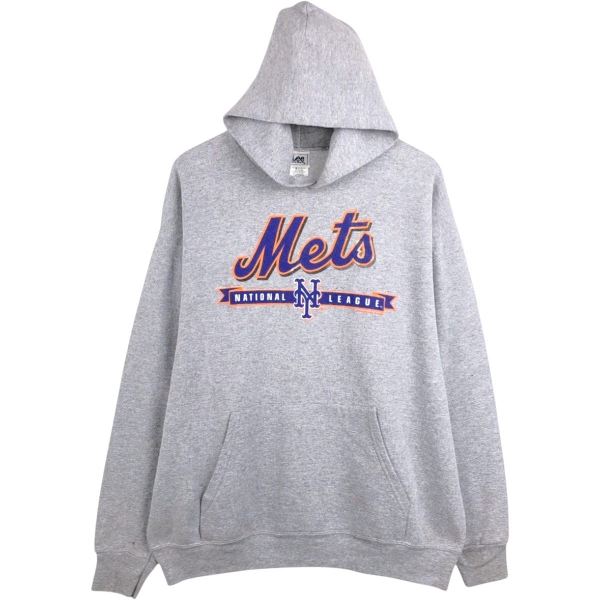 古着 00年代 リー Lee MLB NEW YORK METS ニューヨークメッツ スウェットプルオーバーパーカー メンズL相当/eaa678787