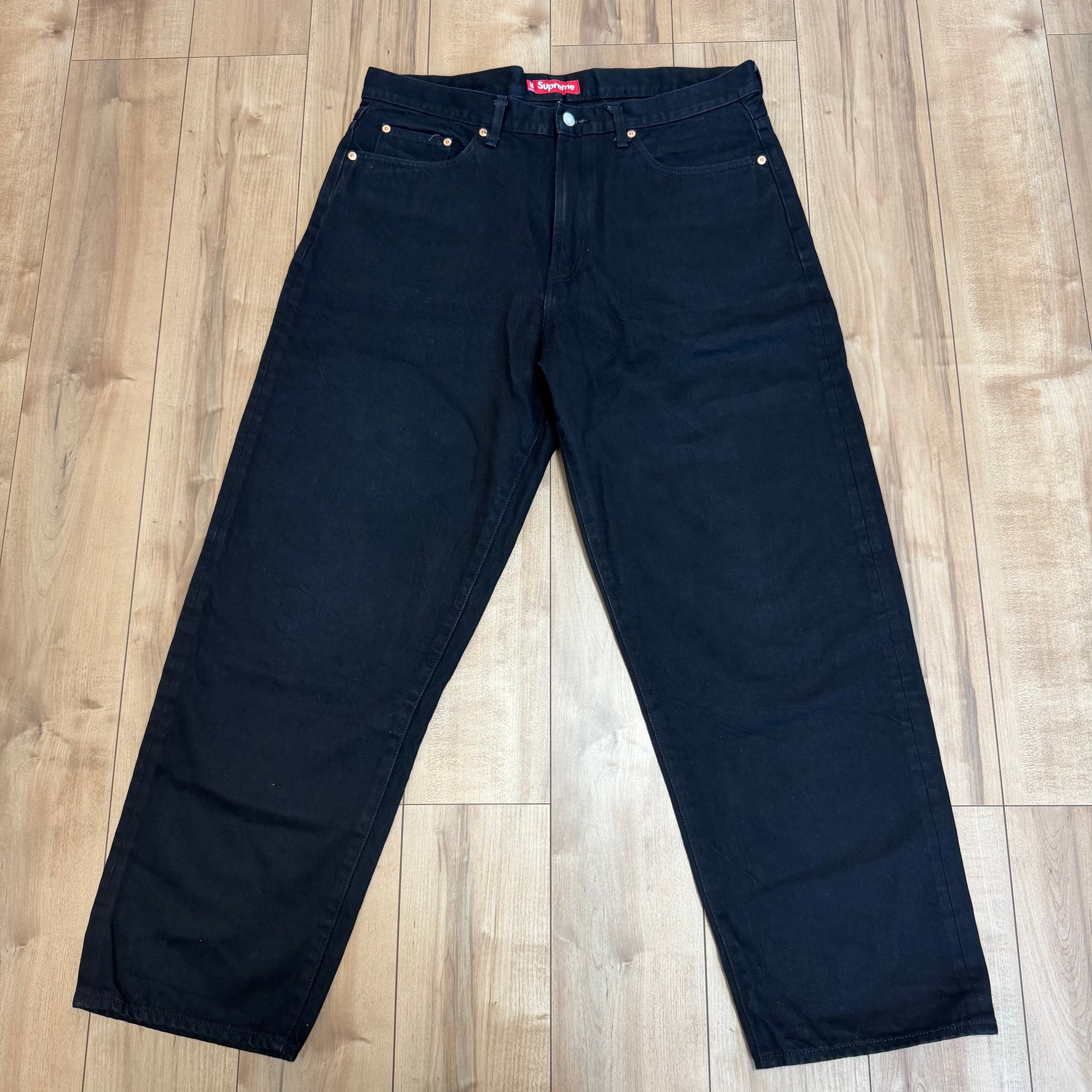 Supreme Rigid Baggy Black Selvedge Jean "Rigid Black"