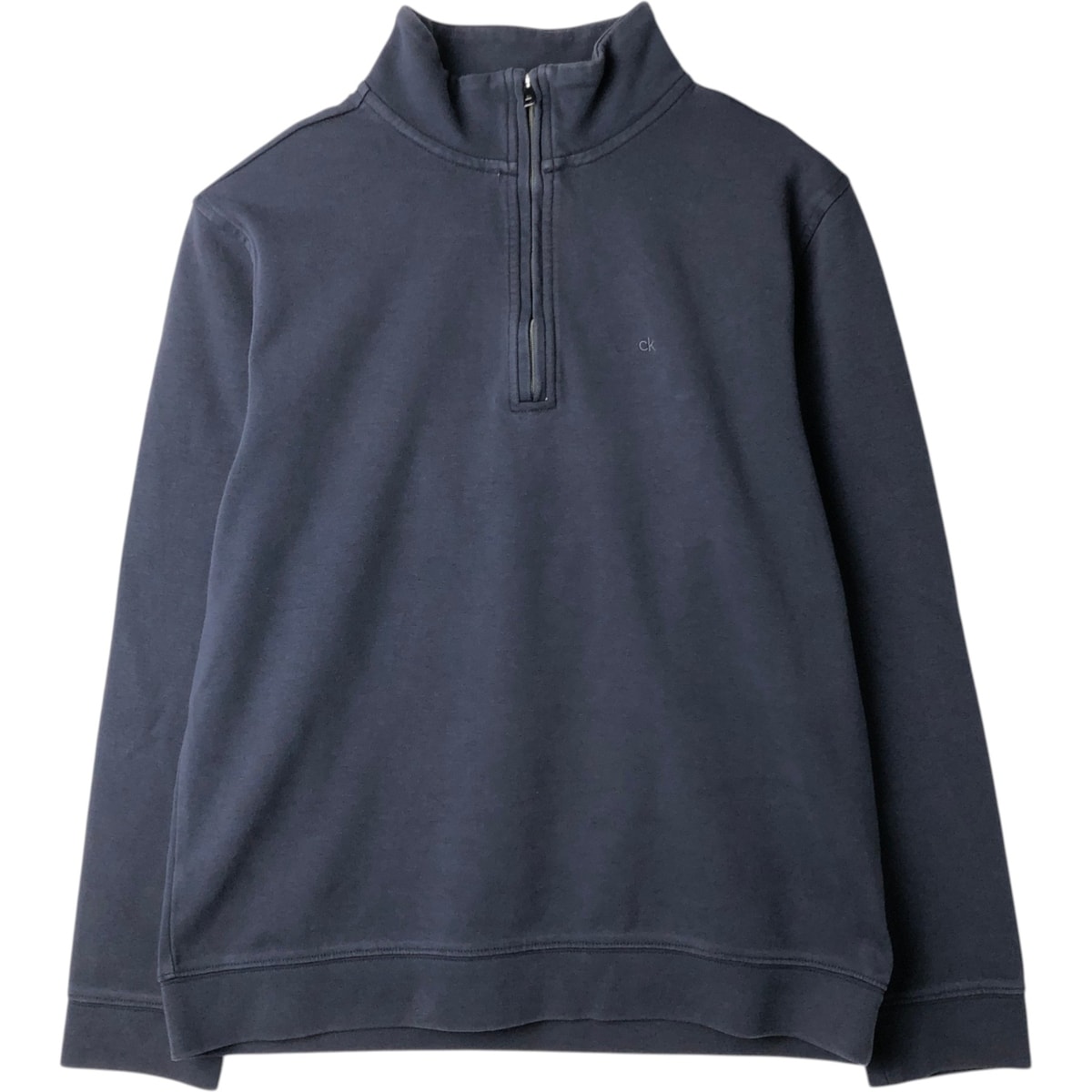 古着 カルバンクライン Calvin klein The Classic Quarter-Zip ハーフジップスウェットシャツ トレーナー メンズM相当/eaa629566