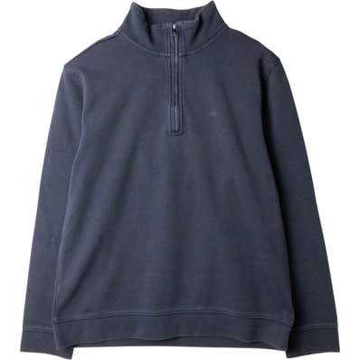 古着 カルバンクライン Calvin klein The Classic Quarter-Zip ハーフジップスウェットシャツ トレーナー メンズM相当/eaa629566
