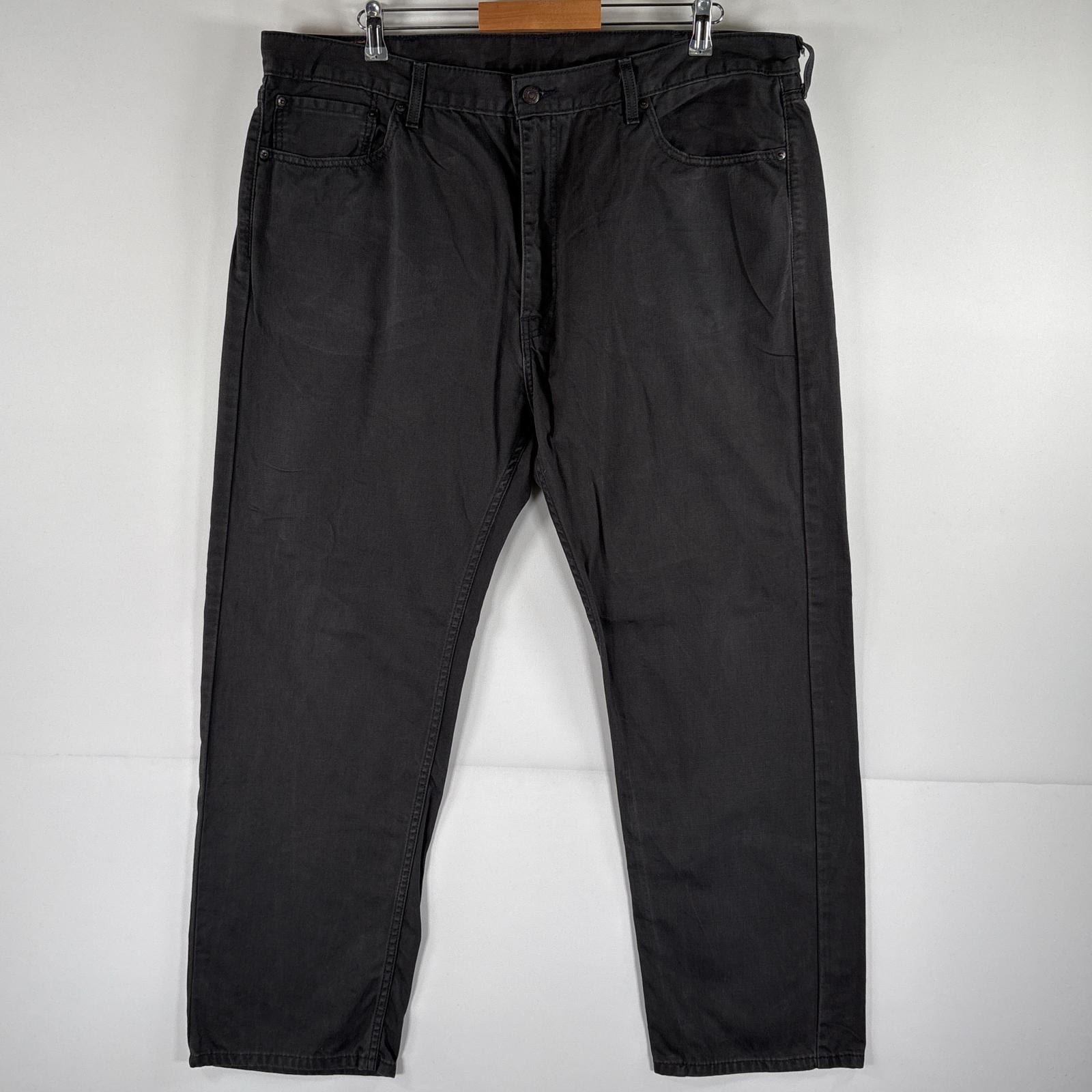 古着 リーバイス Levi's デニムパンツ 505 ストレート ジーパン 大きいサイズ カラーパンツ ジップフライ w42 L30  ダークグレー系 メンズ