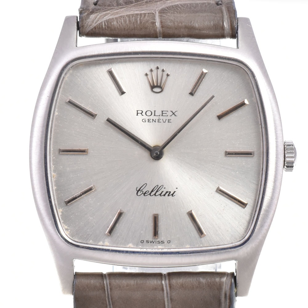 ロレックス ROLEX 3805 ヴィンテージ チェリーニ Cal.1601 K18WG 手巻き メンズ 良品 Y#146403