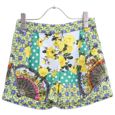 ドルチェアンドガッバーナ L51Q16/FP5IW マヨリカ柄ショートパンツ 9/10