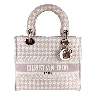 クリスチャンディオール Christian Dior ハンドバッグ ショルダーバッグ レディ ディライト キャンバス ピンク/アイボリー ゴールド レディース【中古】 z9118