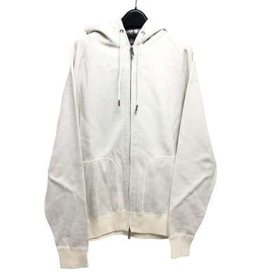 ディオール Dior オブリーク 113M221AT225 ジップアップ アパレル パーカー コットン ホワイト 美品