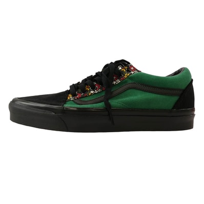 VANS バンズ VN0A4BVQRGR Anaheim Factory OLD SKOOL 36 DX OG VELVET アナハイムファクトリー オールドスクール コーデュロイ ロー スニーカー レッド グリーン 28.5cm【新古品】【未使用】【中古】