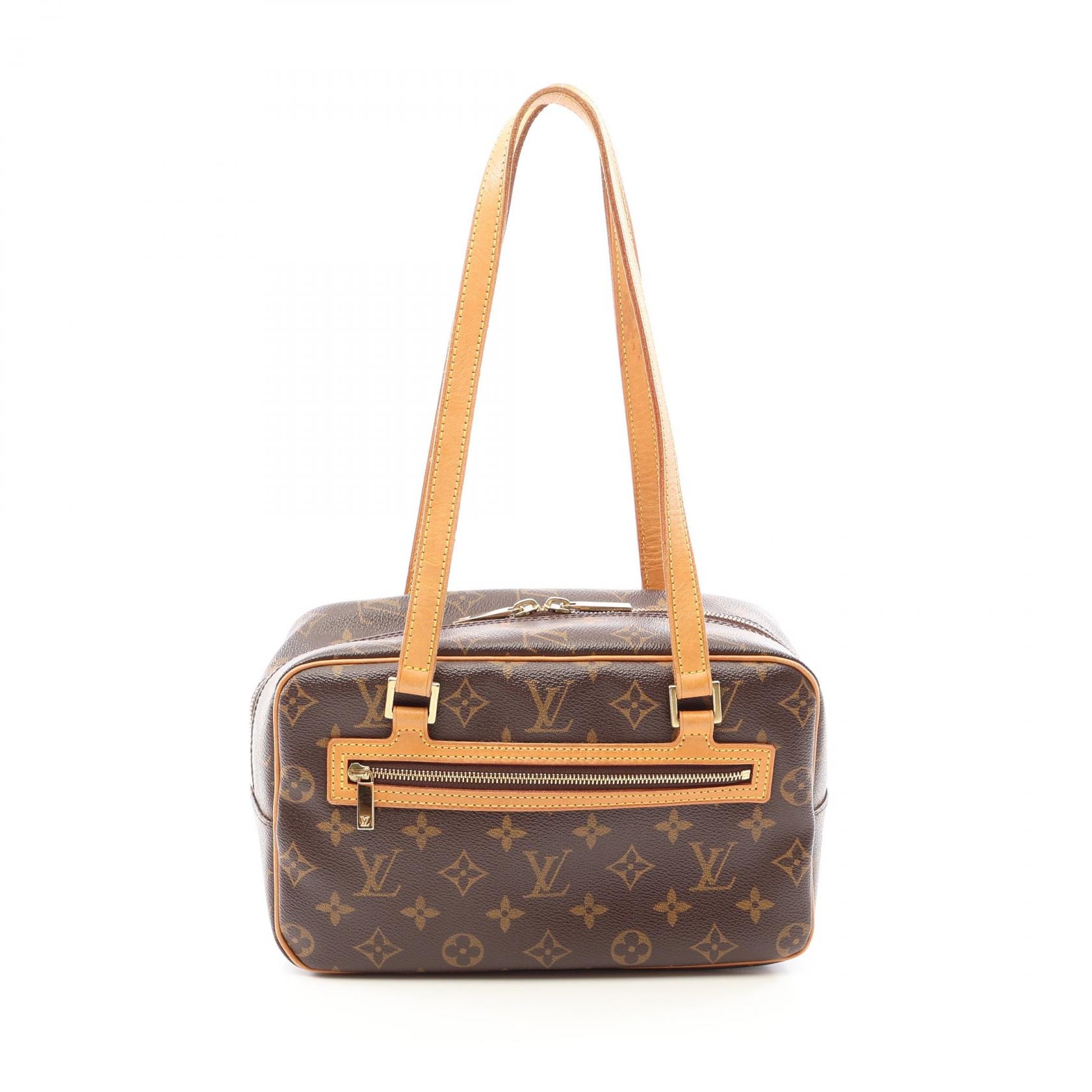 ルイ・ヴィトン LOUIS VUITTON シテMM ショルダーバッグ バッグ PVCコーティングキャンバス レザー モノグラム レディース ブラウン系 M51182 【中古】