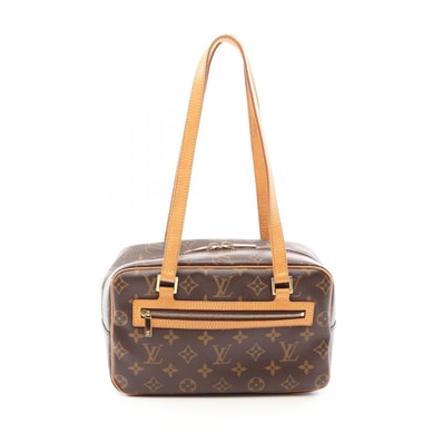 ルイ・ヴィトン LOUIS VUITTON シテMM ショルダーバッグ バッグ PVCコーティングキャンバス レザー モノグラム レディース ブラウン系 M51182 【中古】