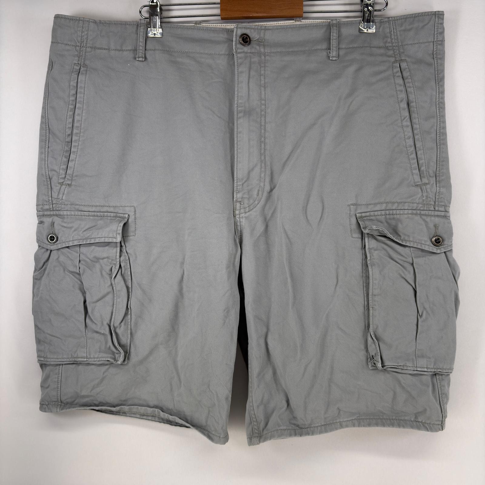 古着 リーバイス Levi's ショートパンツ チノパン カーゴパンツ ハーフパンツ ジップ 大きいサイズ w42 グレー系 メンズ