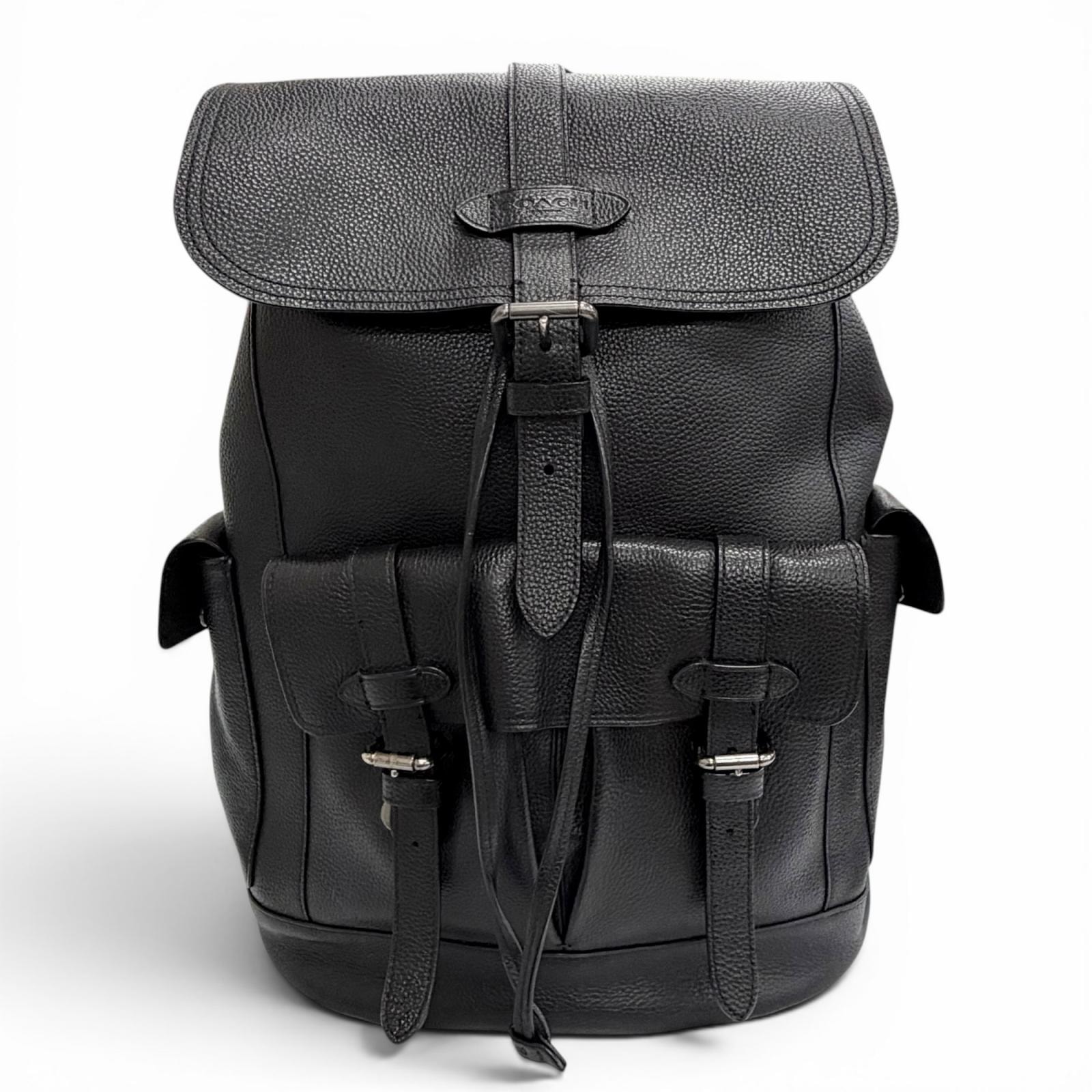 美品 コーチ リュックサック デイパック ハドソン ブラック F36811