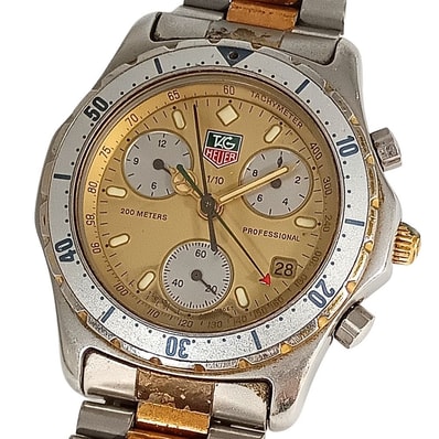 TAG HEUER タグホイヤー 575.406R プロフェッショナル クロノグラフ クォーツ メンズ 腕時計 C1246