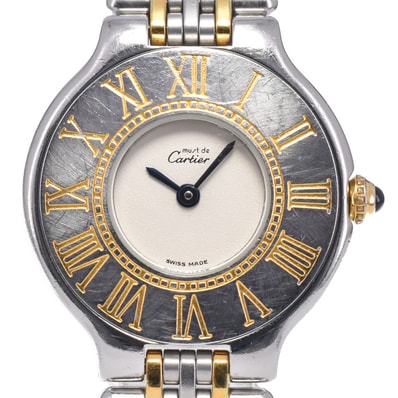 カルティエ CARTIER W10051F4 マスト21 SM アイボリー クォーツ レディース 内箱・保証書付き 腕時計 N#148825