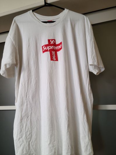 Supreme Cross Box Logo Tee "White"