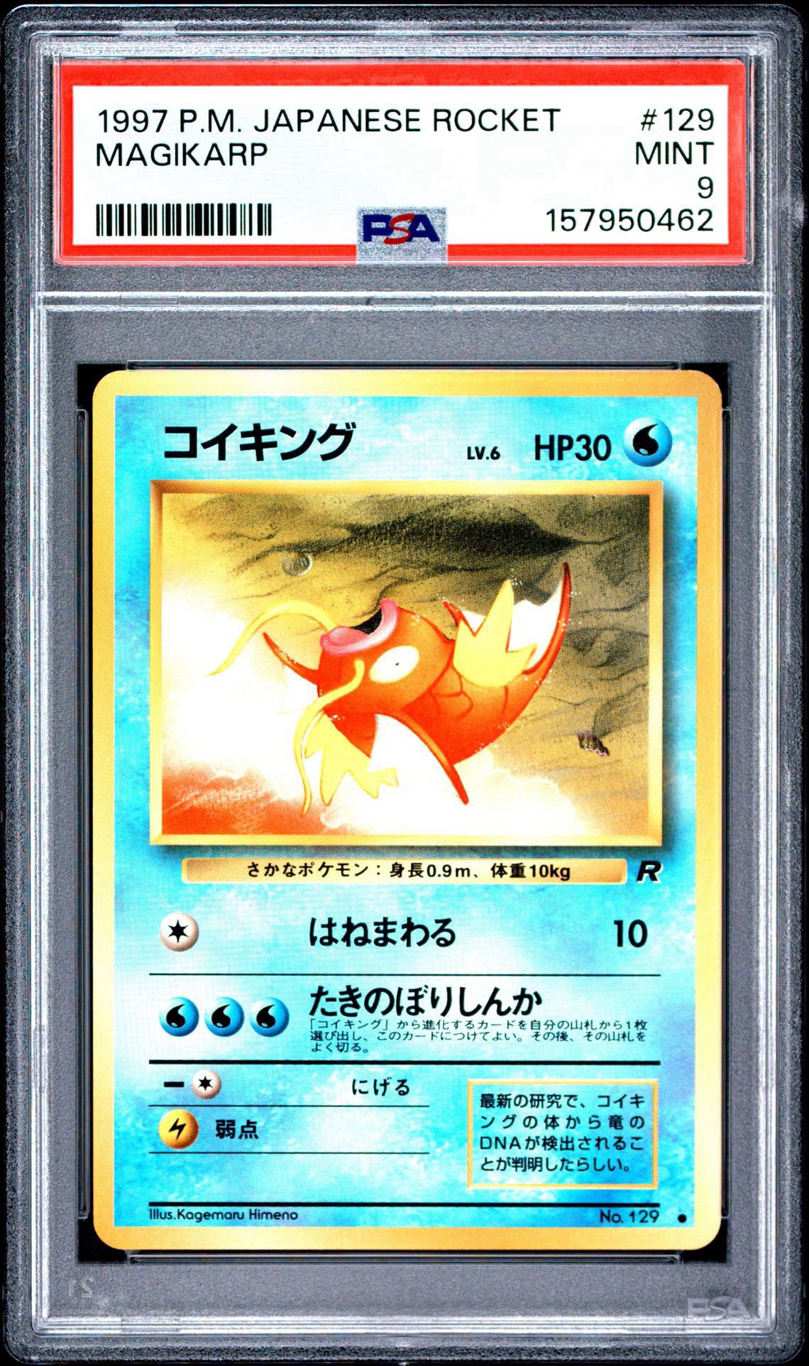 PSA9】コイキング ○ : 旧裏 [PMCG4 No.129](拡張パック「ロケット団