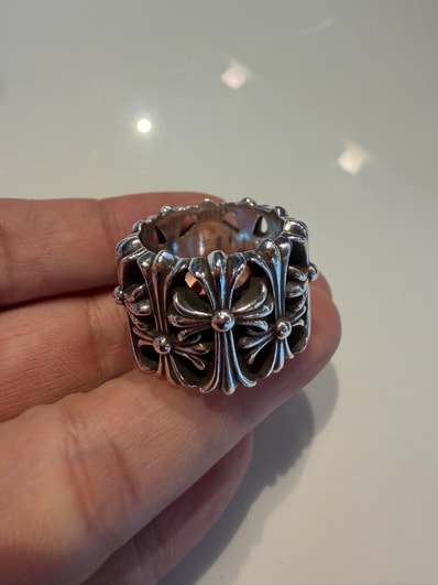 Chrome Hearts Cemetery Cross RIng "Silver"