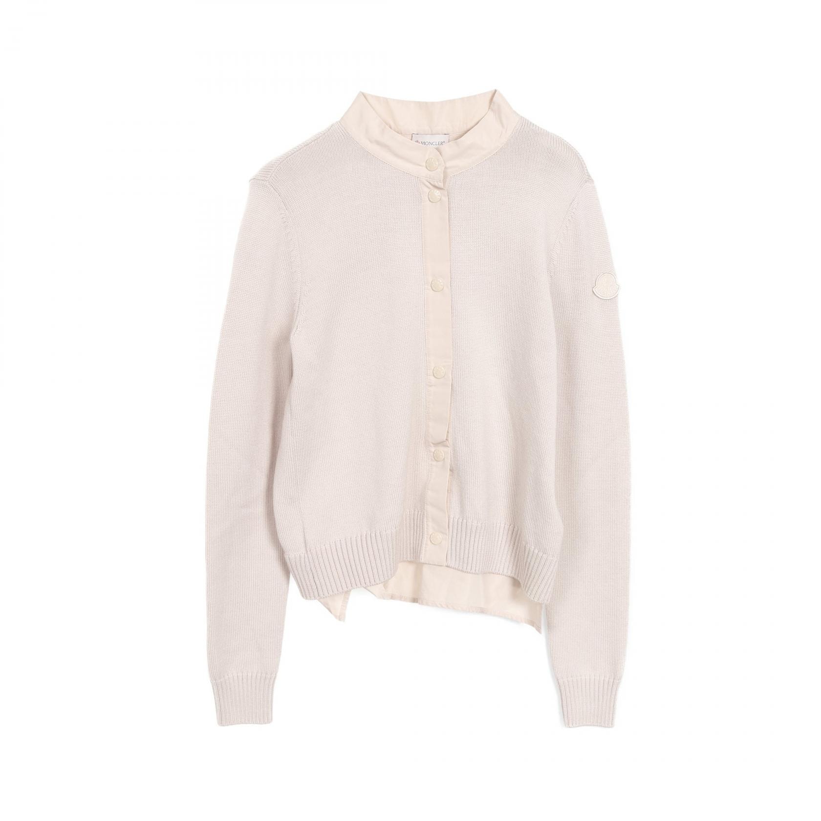 モンクレール MONCLER CARDIGAN TRICOT 衣料品 アウター ウール レディース ピンク系 【中古】