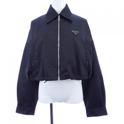 プラダ PRADA トライアングルロゴ クロップドブルゾンジャケット 292101 S231 1WQ8 ブルゾン