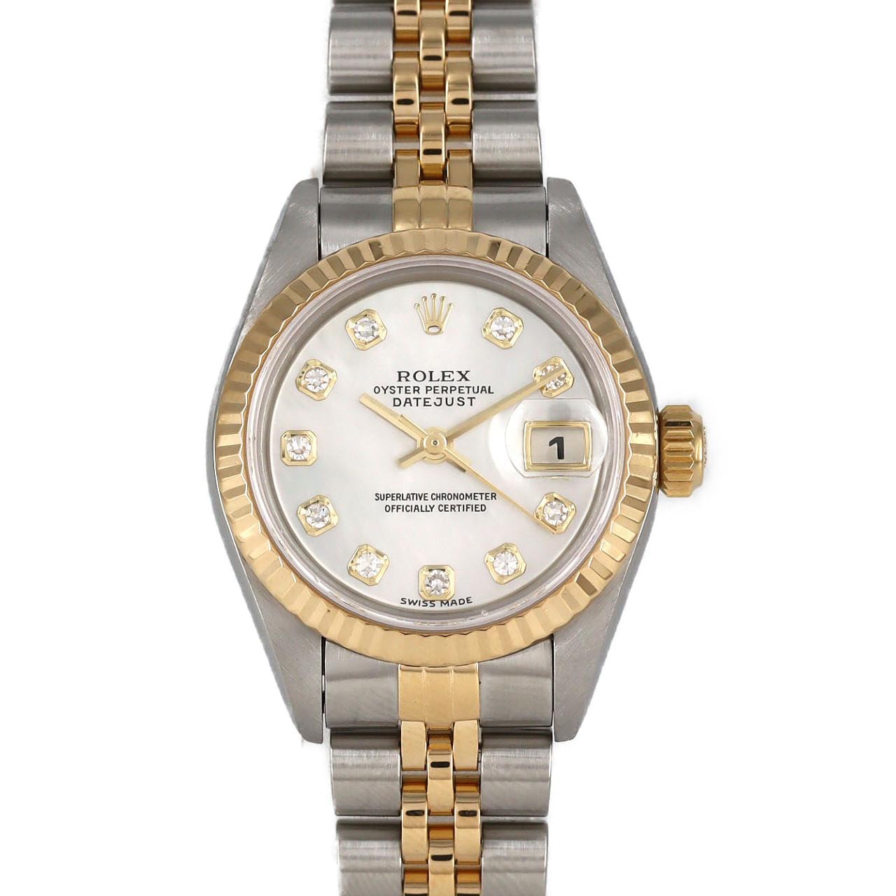 ロレックス デイトジャスト 69173NG SSxYG 自動巻 U番