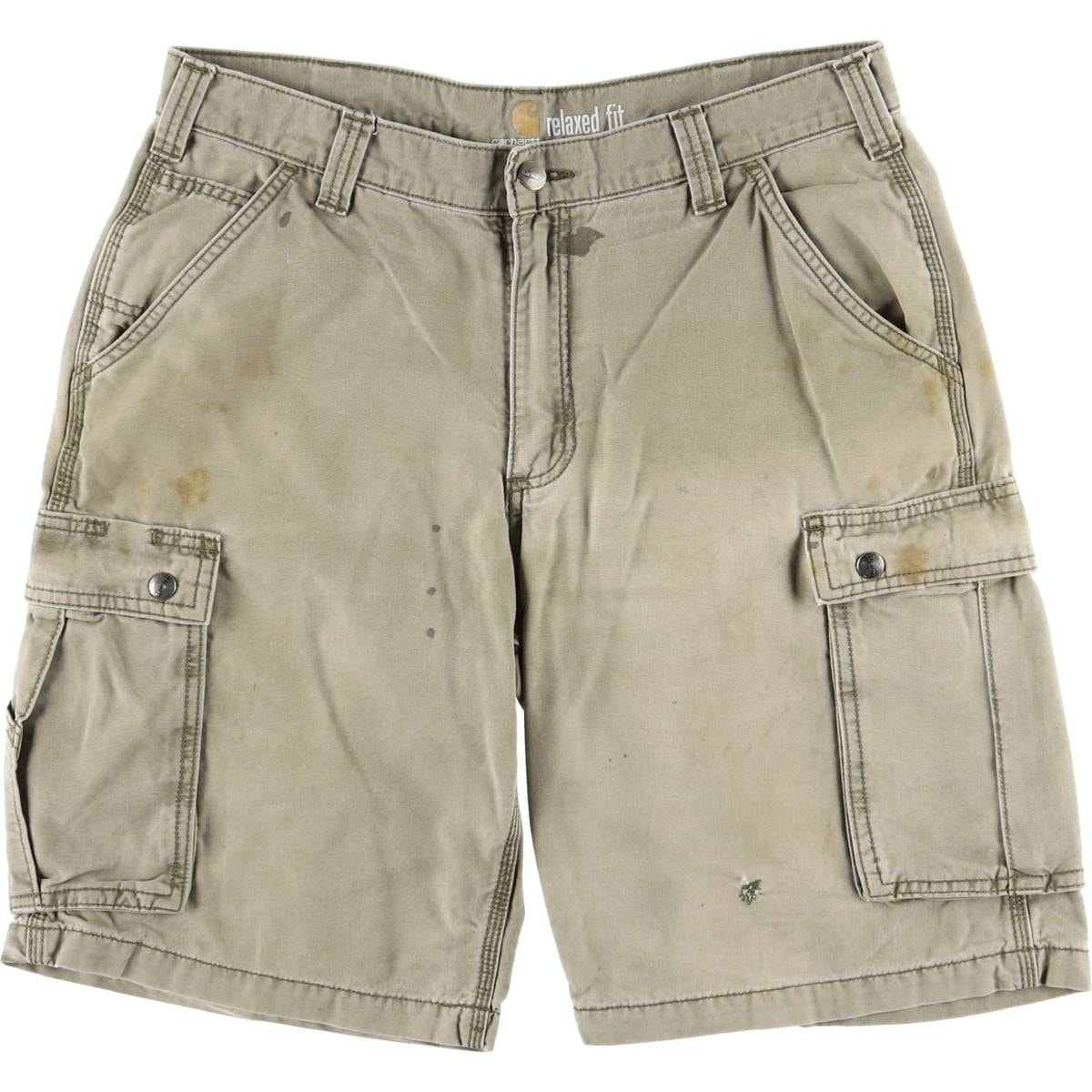 古着 カーハート Carhartt RELAXED FIT ダック地ペインターショーツ ハーフパンツ メンズw34相当/eaa576864