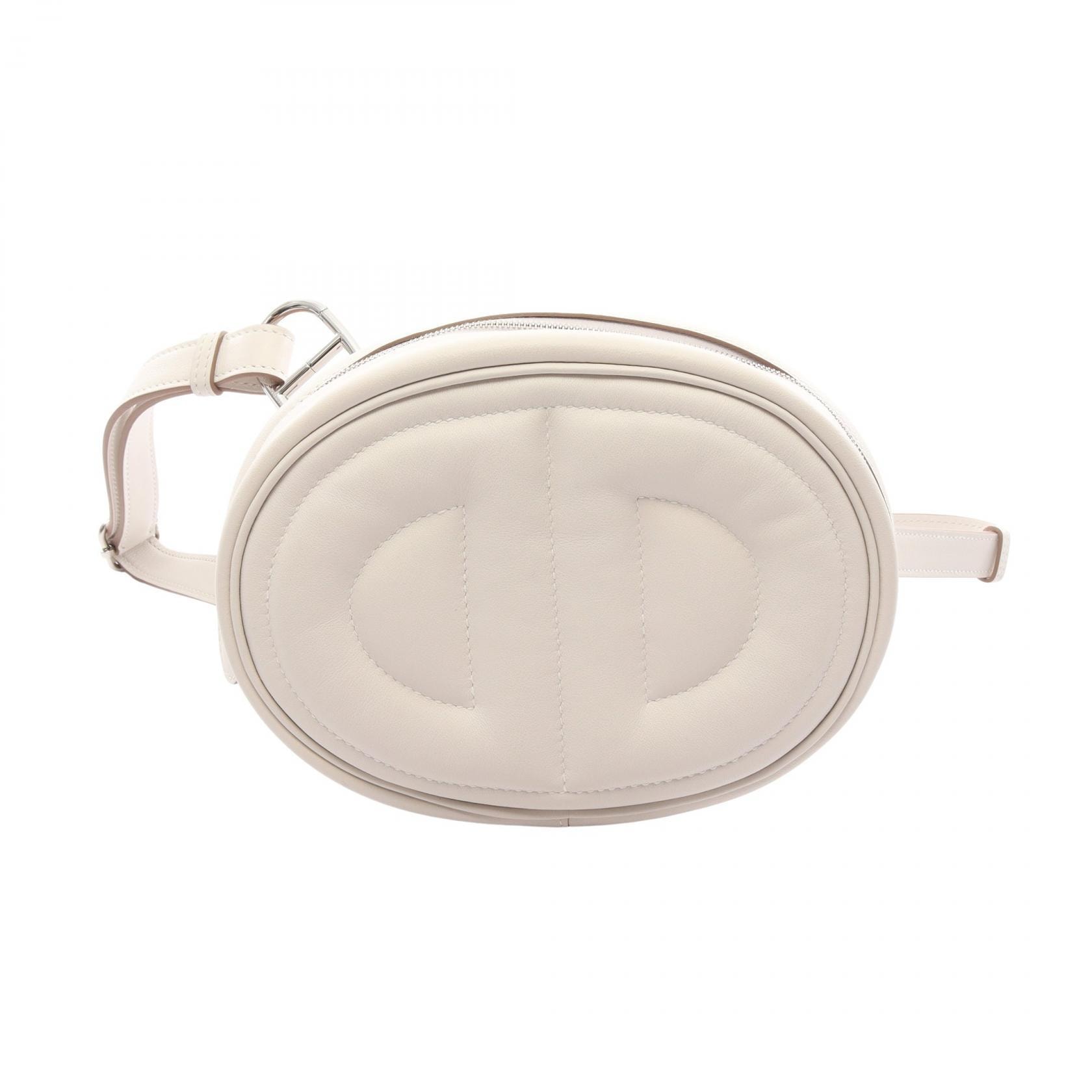 エルメス HERMES インザループ ベルトバッグ ヴェルソ グリペール ライム ウエストバッグ ボディバッグ バッグ レザー ヴォースイフト グリペール B刻印(2023年製造) レディース ホワイト系 / イエロー系