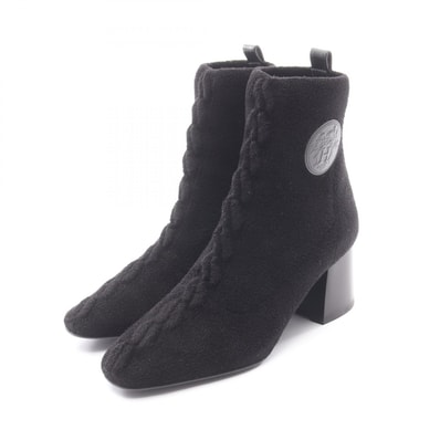 エルメス HERMES ヴォルヴェール 60 ブーツ 靴 ファブリック レディース ブラック系 【中古】