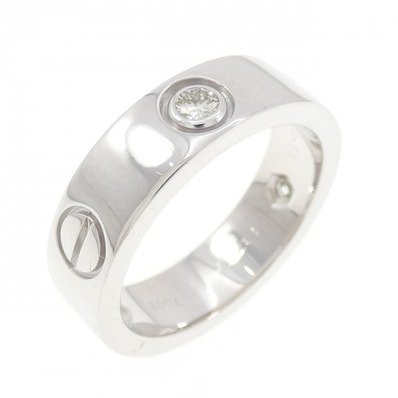 カルティエ ラブ ハーフダイヤ リング