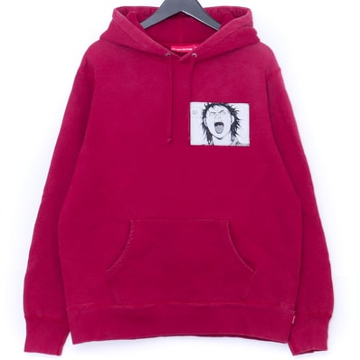 Supreme / AKIRA Patches Hooded Sweatshirt "Burgundy"