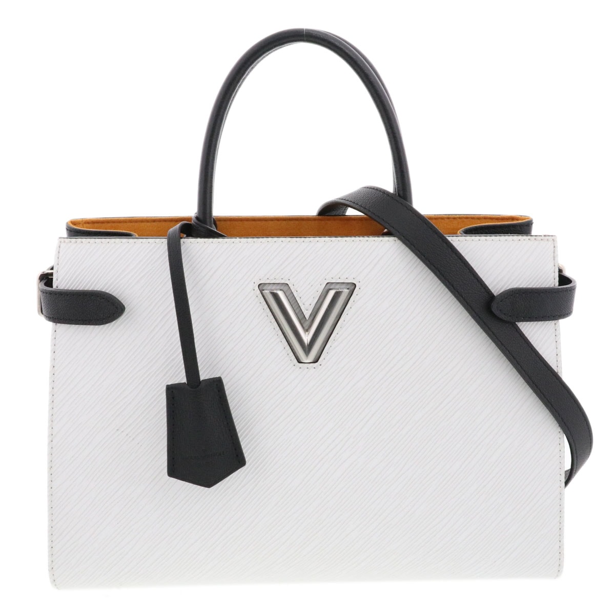 LOUIS VUITTON ルイ・ヴィトン ツイスト トート トートバッグ M53396 エピレザー ホワイト  レディース【中古】