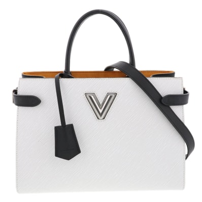 LOUIS VUITTON ルイ・ヴィトン ツイスト トート トートバッグ M53396 エピレザー ホワイト レディース【中古】